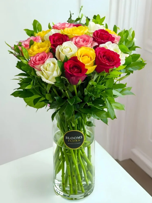  Antalya Lara Florists - Colorful Roses in a Vase