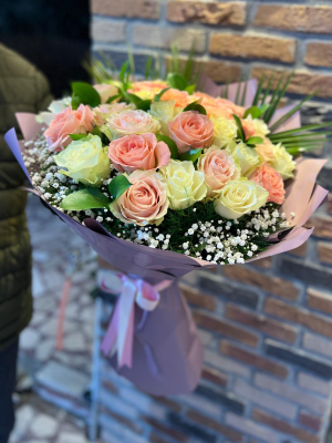  Antalya Lara Flowers - BOUQUET OF WALL AND POWDERED ROSE